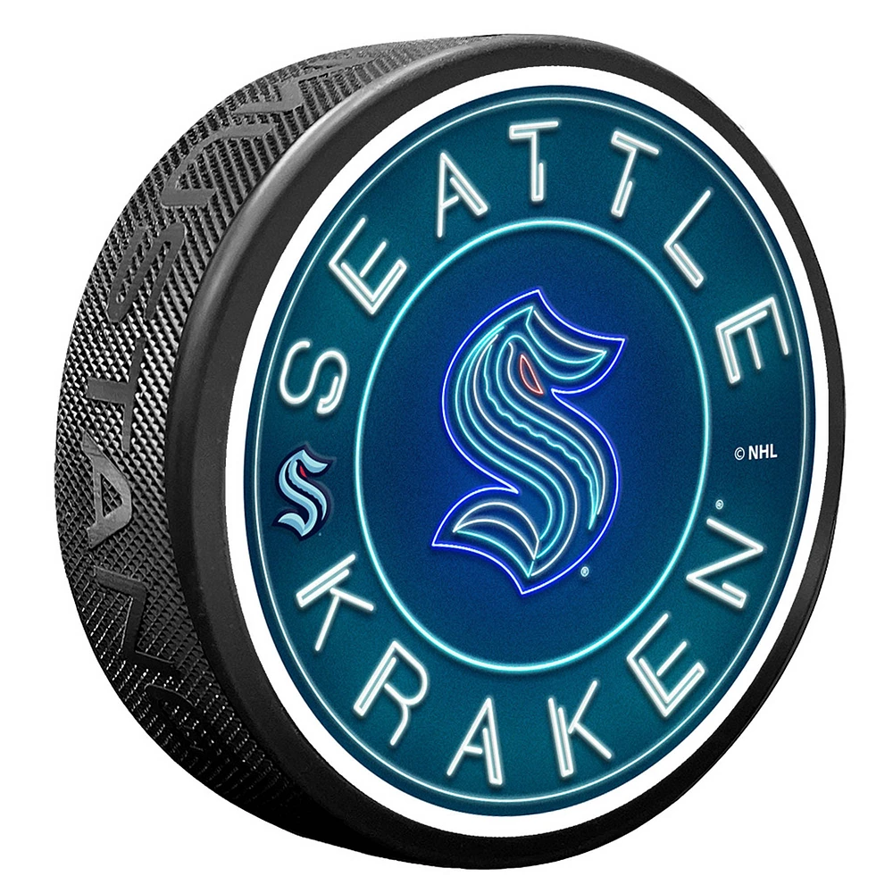 Seattle Kraken Neon Replicated Puck