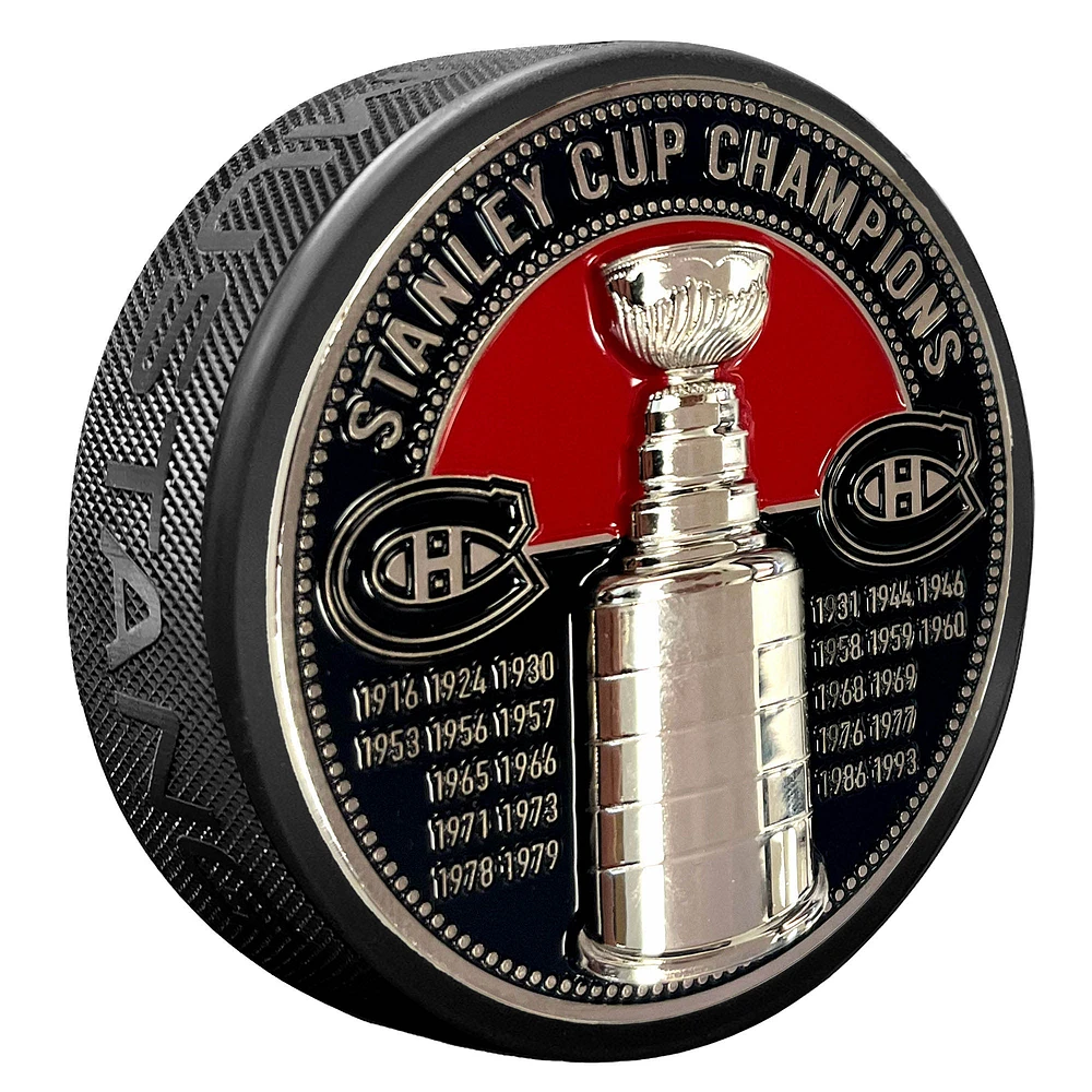 Montreal Canadiens Stanley Cup Medallion Puck
