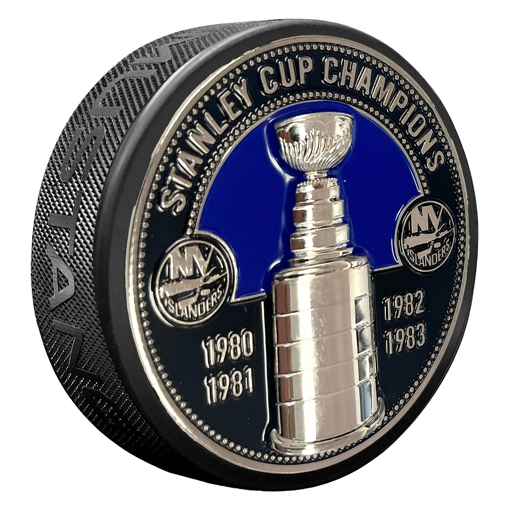 New York Islanders Stanley Cup Medallion Puck