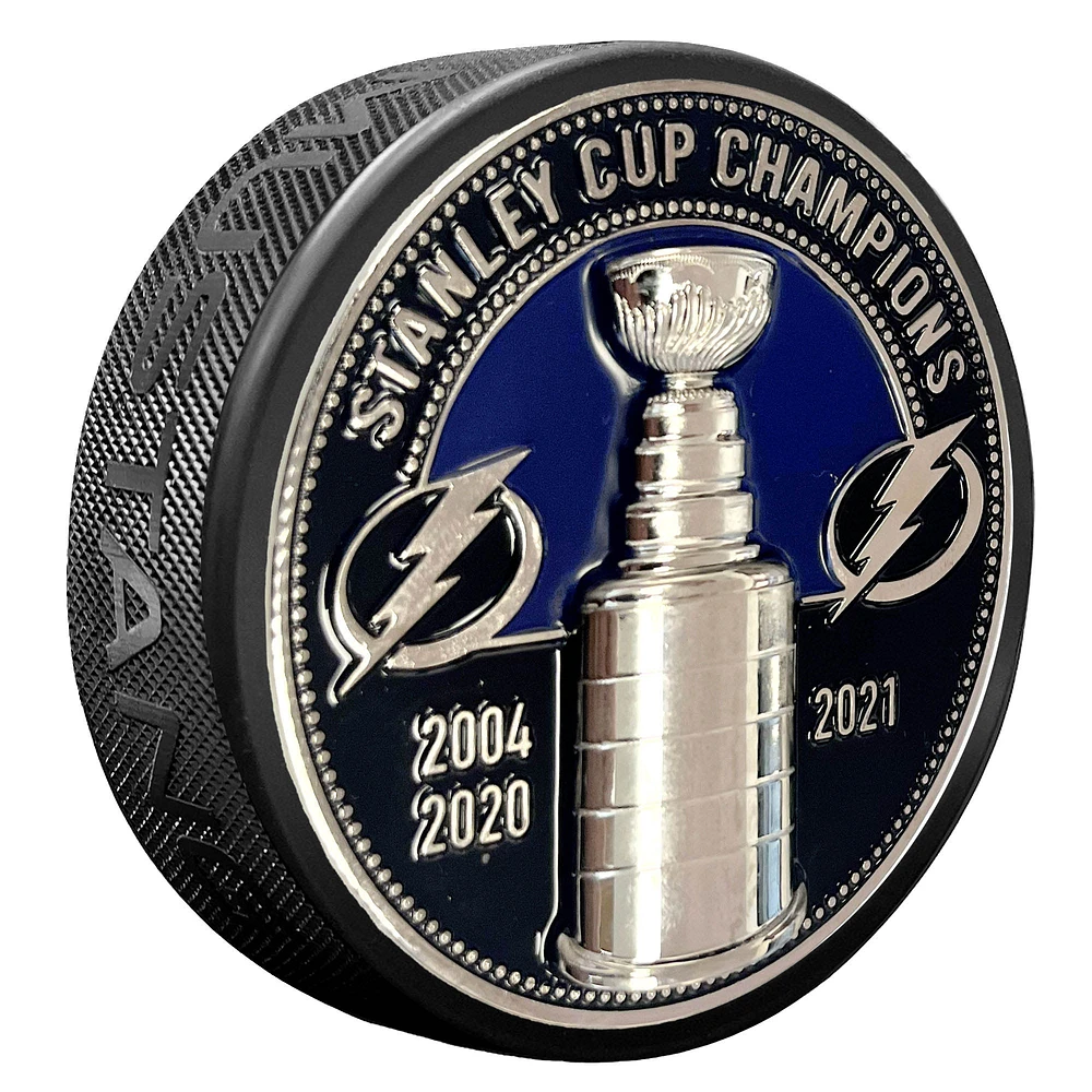 Tampa Bay Lightning Stanley Cup Medallion Puck