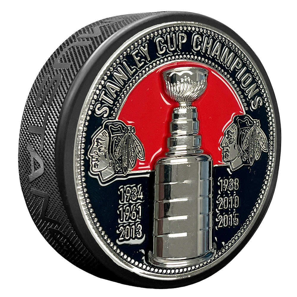Chicago Blackhawks Stanley Cup Medallion Puck