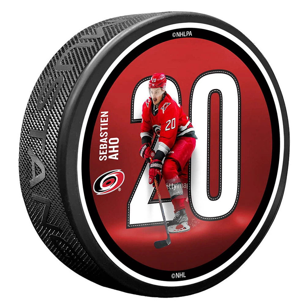 Sebastian Aho Carolina Hurricanes Breakout Series Puck