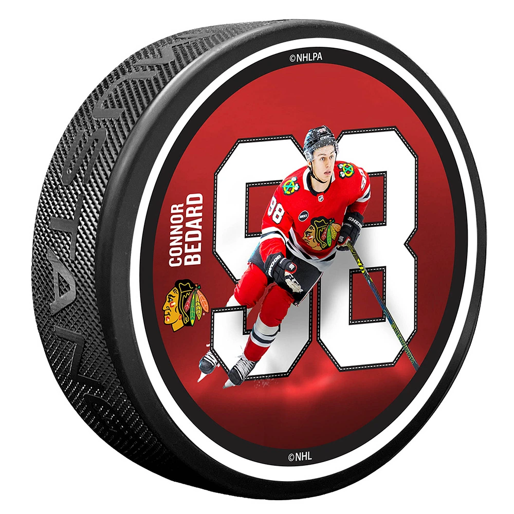 Connor Bedard Chicago Blackhawks Breakout Series Puck