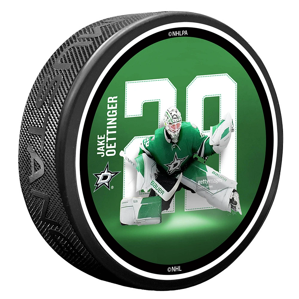 Jake Oettinger Dallas Stars Breakout Series Puck