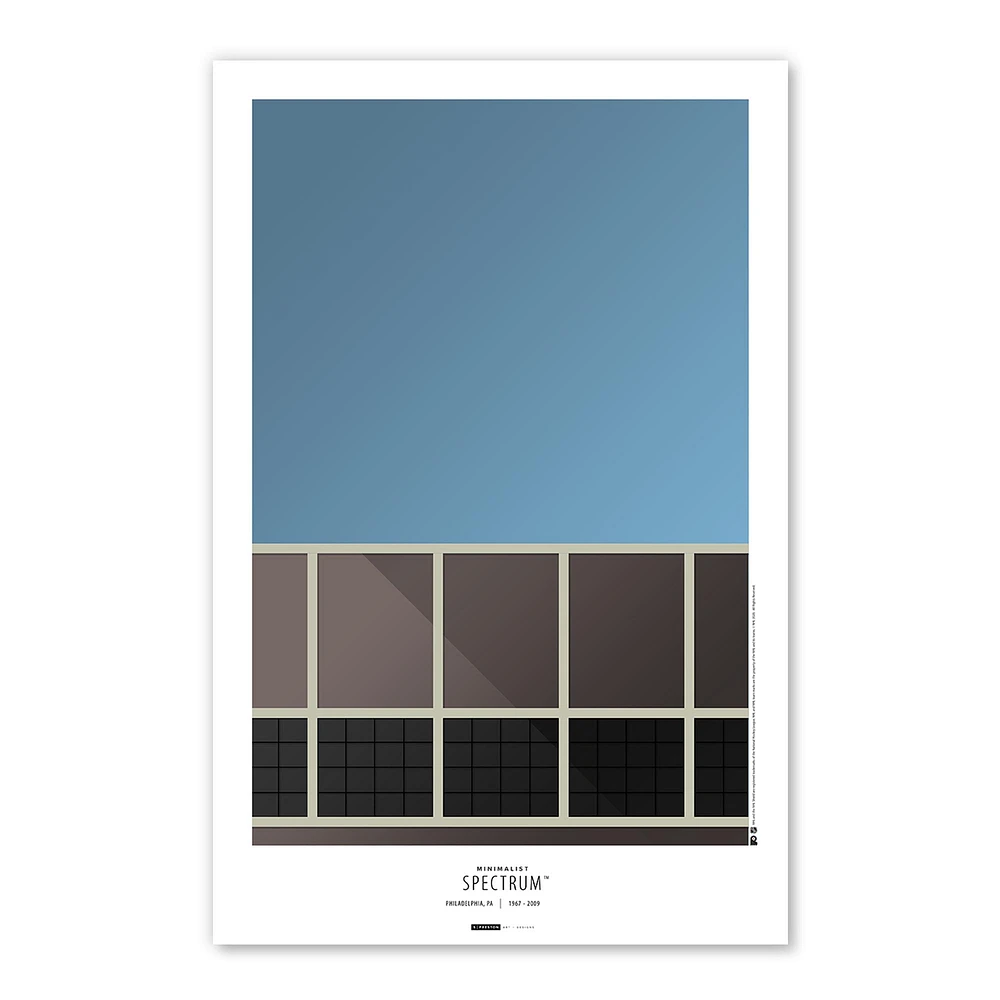 Philadelphia Flyers 11" x 17" Minimalist Stadium Poster Print