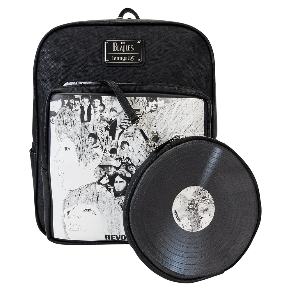 Loungefly The Beatles Revolver Album with Record Pouch Mini Backpack