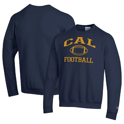 Men's Champion Navy Cal Bears Football Icon Pullover Sweatshirt