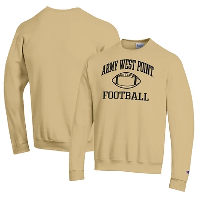 Men's Champion Gold Army Black Knights Football Icon Pullover Sweatshirt