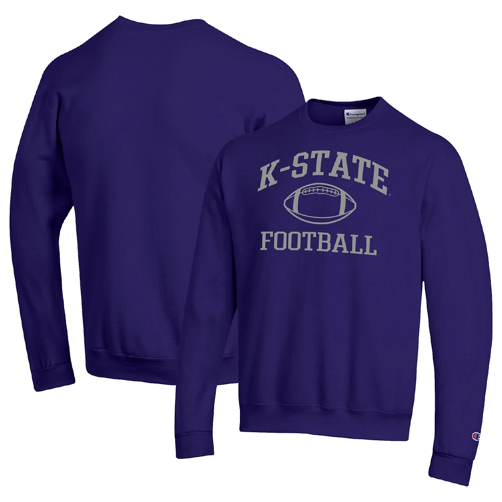 Men's Champion Kansas State Wildcats Football Icon Pullover Sweatshirt