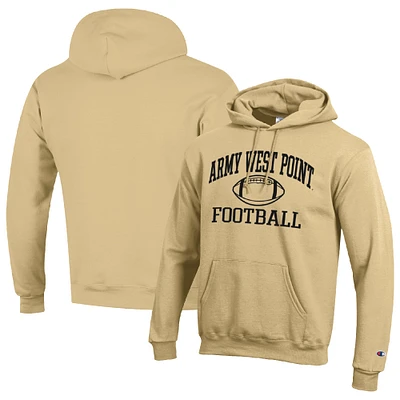 Men's Champion Gold Army Black Knights Football Icon Pullover Hoodie