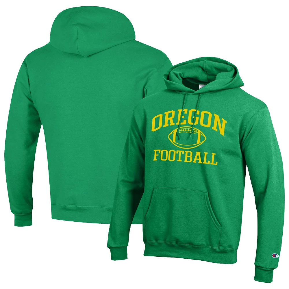 Men's Champion Oregon Ducks Football Icon Pullover Hoodie