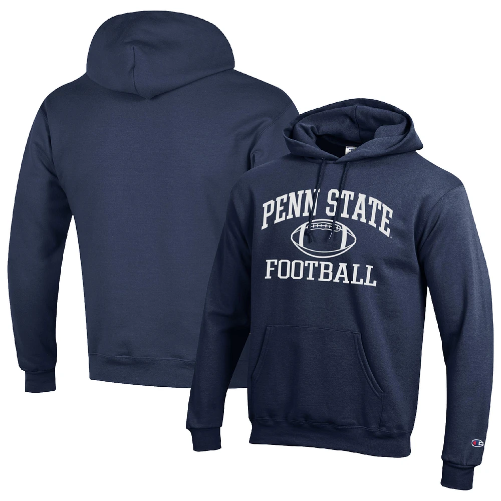 Men's Champion Navy Penn State Nittany Lions Football Icon Pullover Hoodie