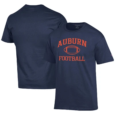 Men's Champion Navy Auburn Tigers Football Icon T-Shirt