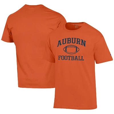 Men's Champion Orange Auburn Tigers Football Icon  T-Shirt