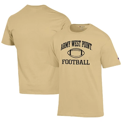 Men's Champion Gold Army Black Knights Football Icon T-Shirt