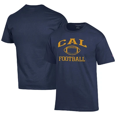 Men's Champion Navy Cal Bears Football Icon T-Shirt