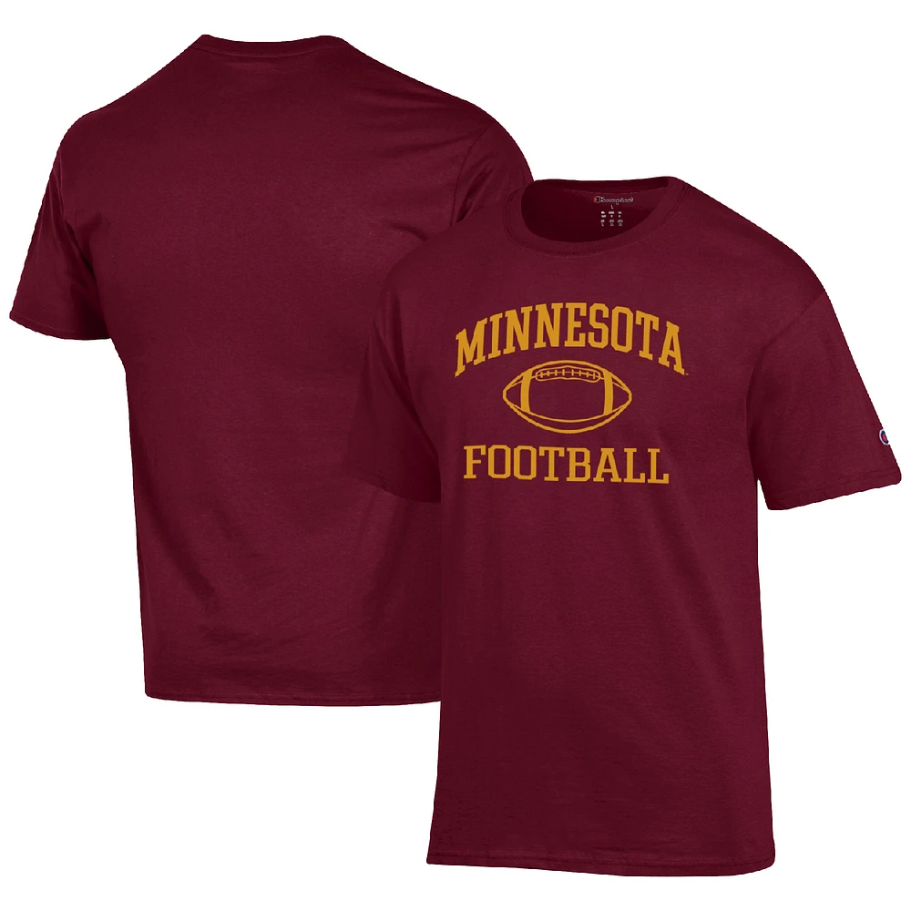 Men's Champion Maroon Minnesota Golden Gophers Football Icon T-Shirt