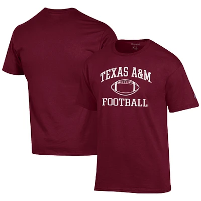 Men's Champion Maroon Texas A&M Aggies Football Icon T-Shirt