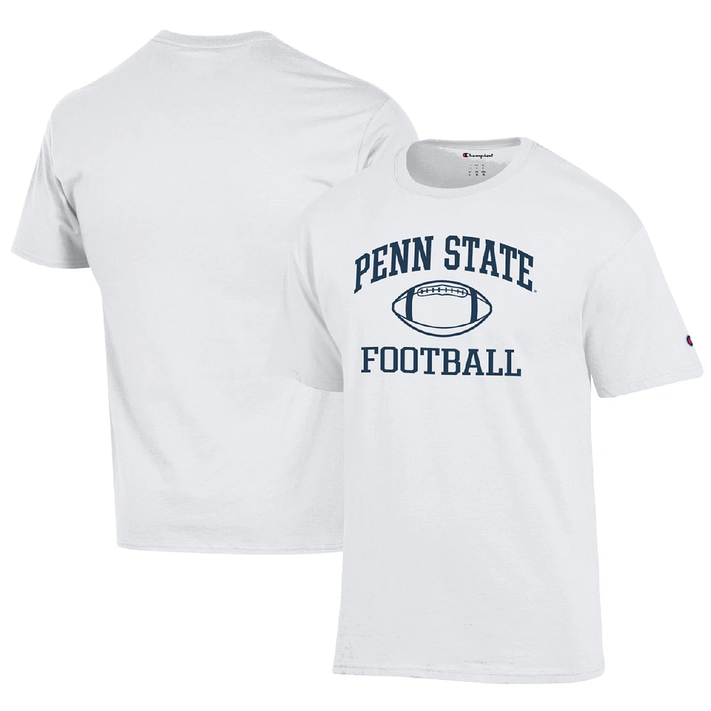 Men's Champion White Penn State Nittany Lions Football Icon T-Shirt