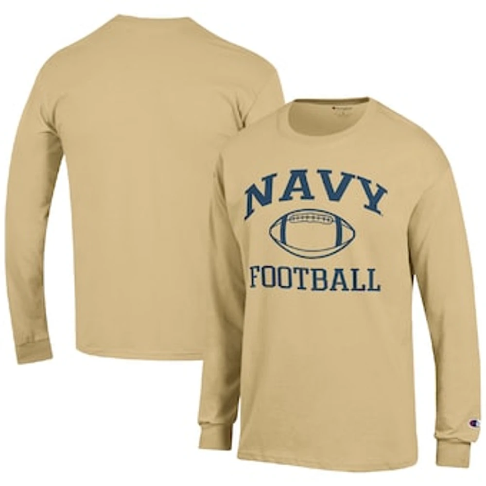 Shop Champion Men's Champion Gold Navy Midshipmen Football Icon
