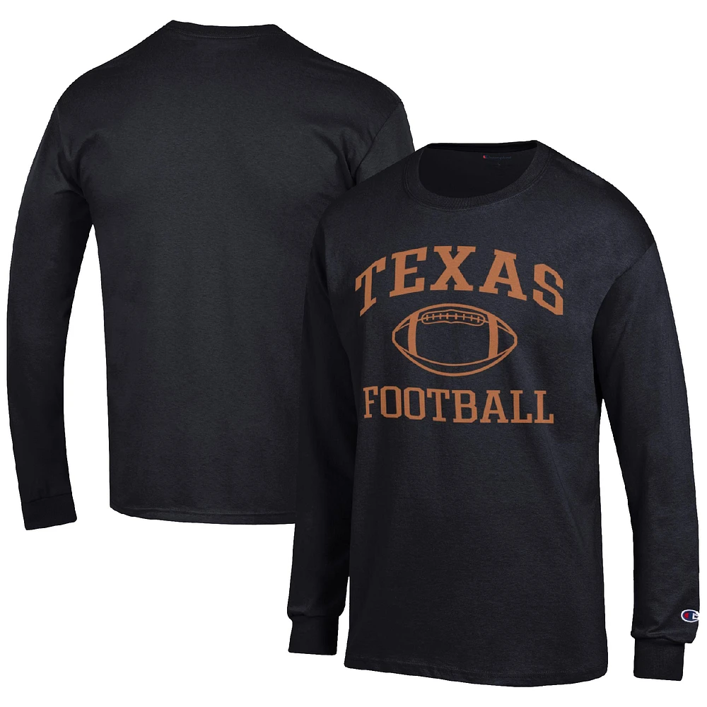 Men's Champion Texas Longhorns Football Icon Long Sleeve T-Shirt
