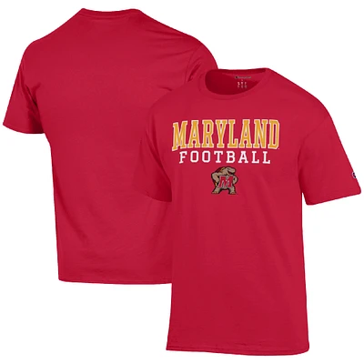 Men's Champion Maryland Terrapins Football Stack T-Shirt