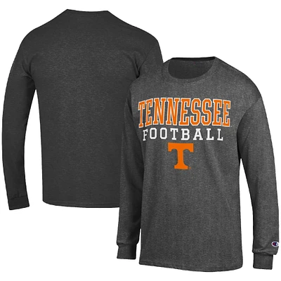 Men's Champion Tennessee Volunteers Football Stack Long Sleeve T-Shirt