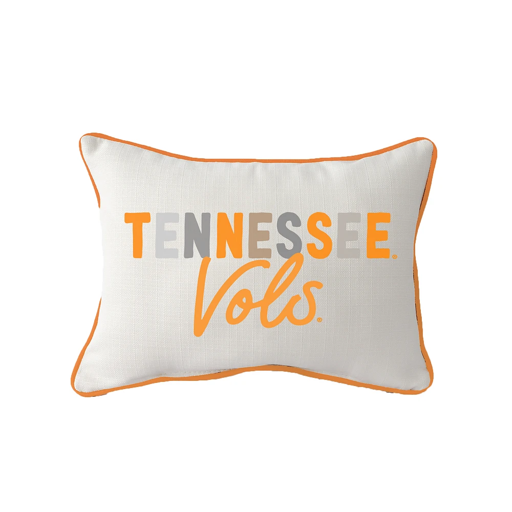 Little Birdie Tennessee Volunteers Tones Piped Pillow