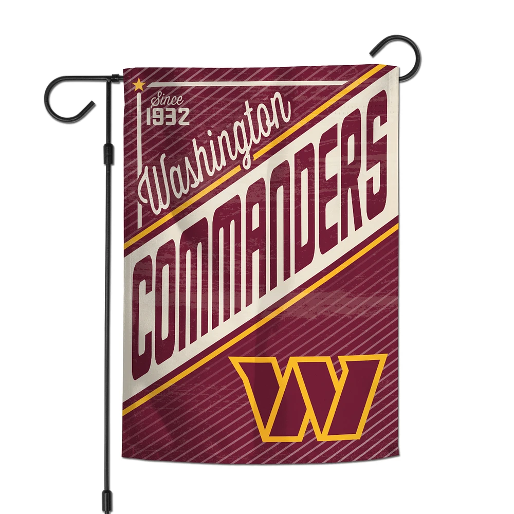 WinCraft Washington Commanders 12" x 18" Retro Double-Sided Garden Flag