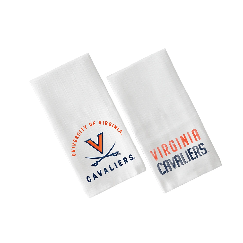 Little Birdie Virginia Cavaliers 2-Pack Tea Towel Set