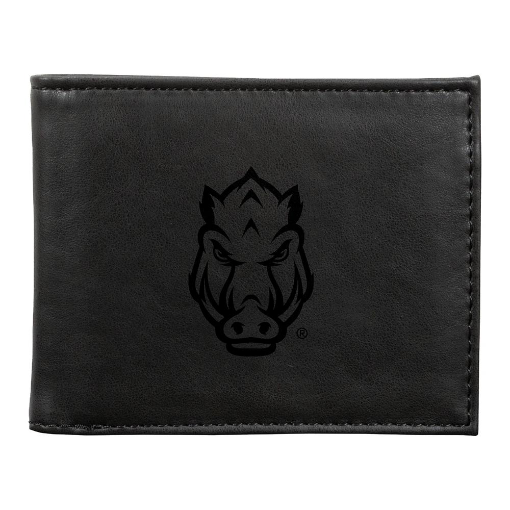 Black Arkansas Razorbacks Billfold Wallet