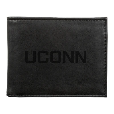 Black UConn Huskies Billfold Wallet