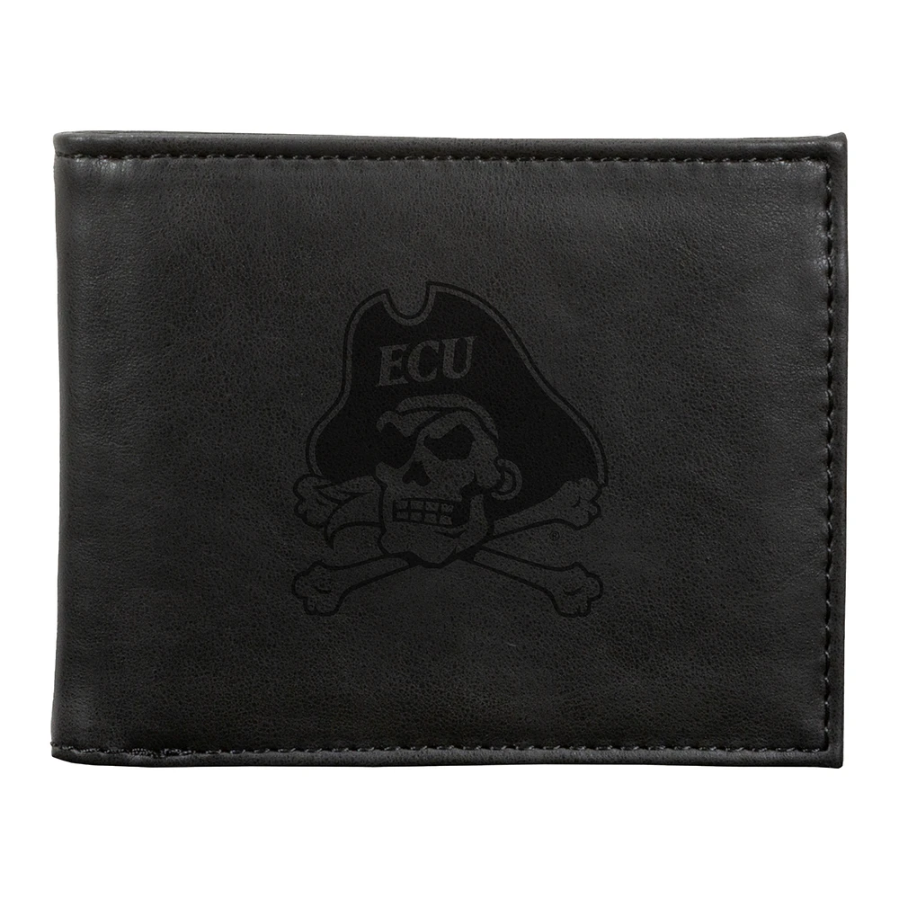 Black ECU Pirates Billfold Wallet