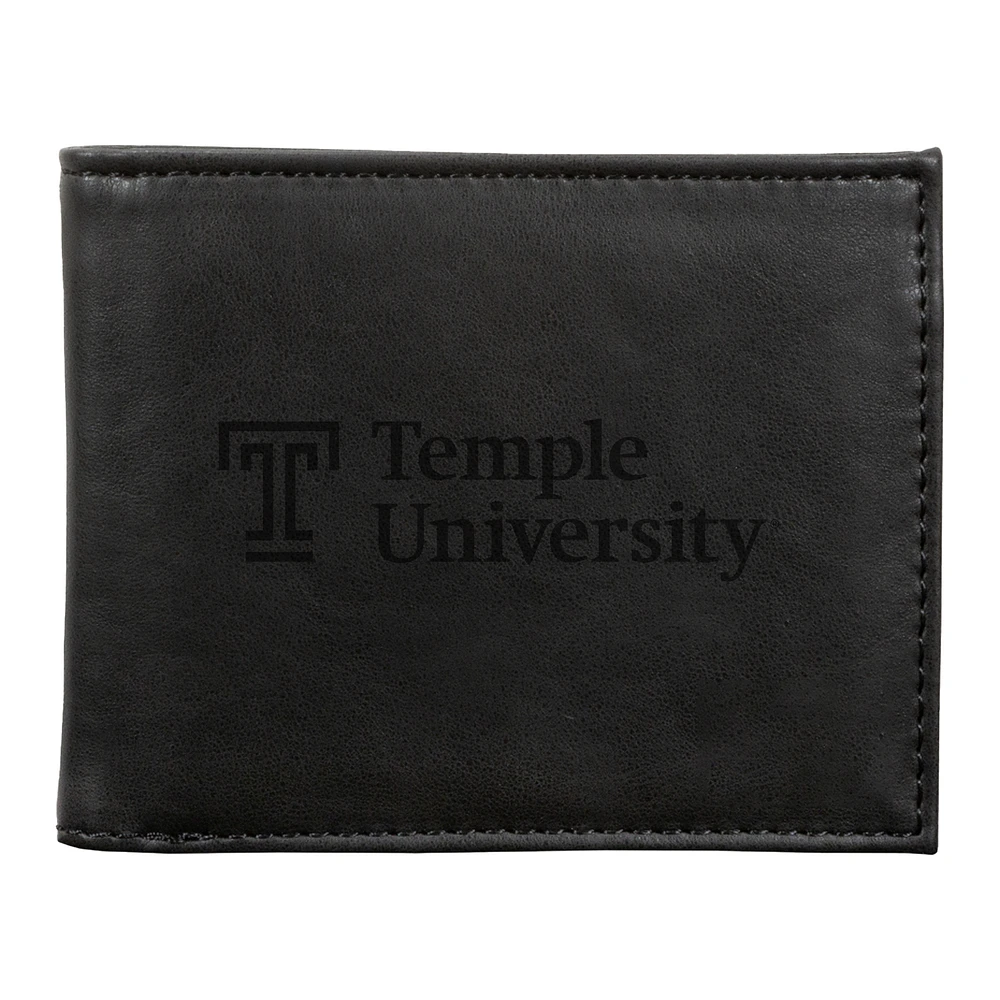 Black Temple Owls Billfold Wallet