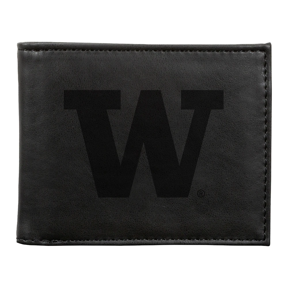 Black Washington Huskies Billfold Wallet