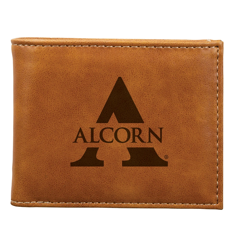 Brown Alcorn State Braves Billfold Wallet