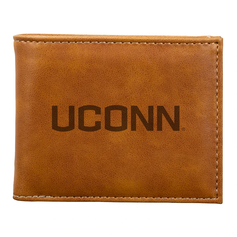 Brown UConn Huskies Billfold Wallet