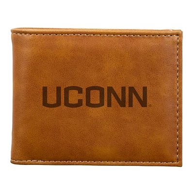 Brown UConn Huskies Billfold Wallet