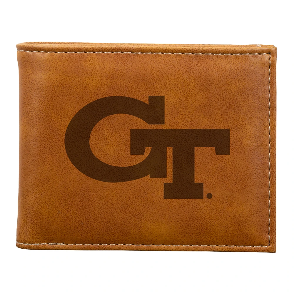 Brown Georgia Tech Yellow Jackets Billfold Wallet