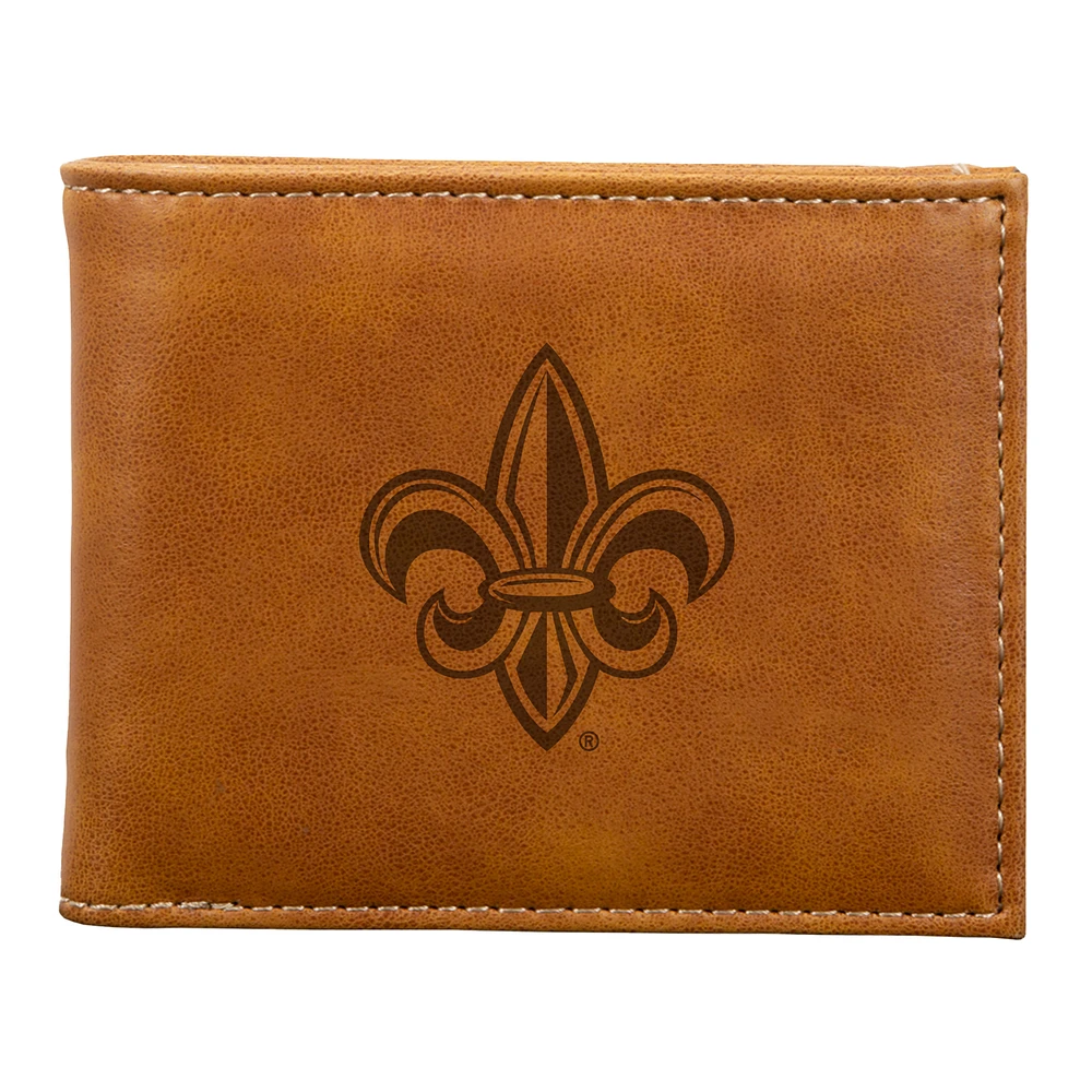Brown Louisiana Ragin' Cajuns Billfold Wallet