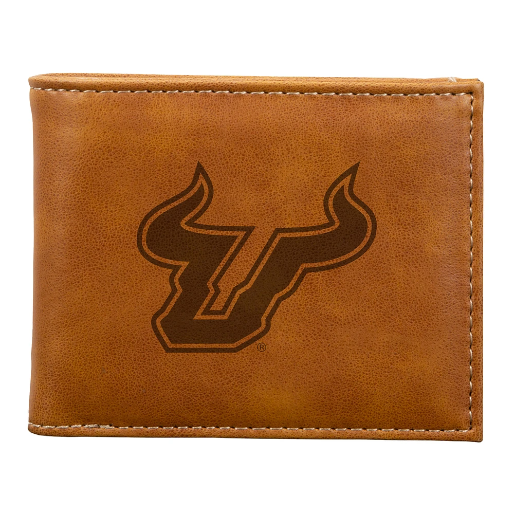 Brown South Florida Bulls Billfold Wallet