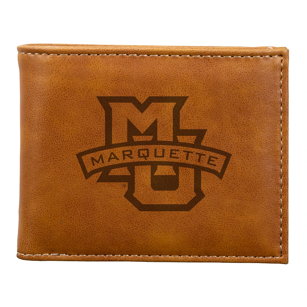 Brown Marquette Golden Eagles Billfold Wallet