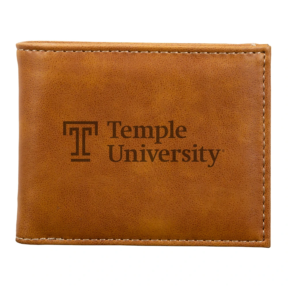 Brown Temple Owls Billfold Wallet