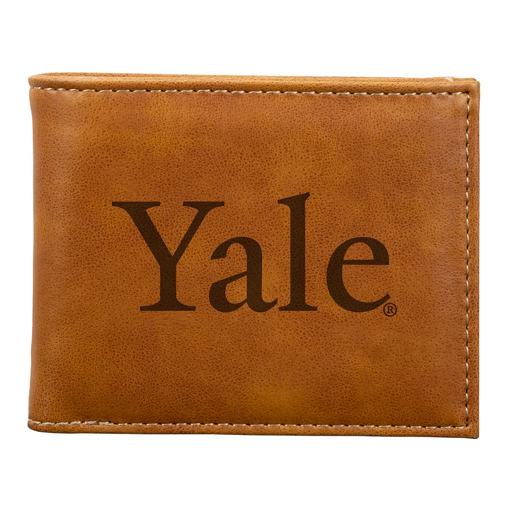 Brown Yale Bulldogs Billfold Wallet