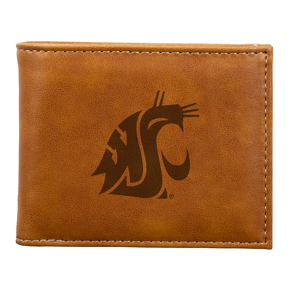Brown Washington State Cougars Billfold Wallet