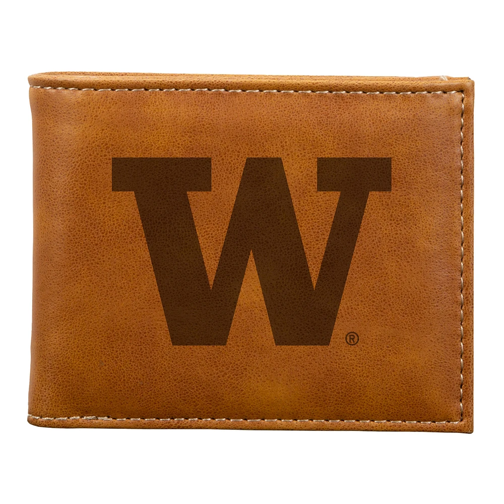 Brown Washington Huskies Billfold Wallet