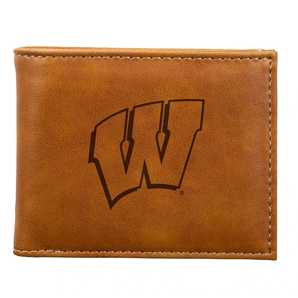 Brown Wisconsin Badgers Billfold Wallet