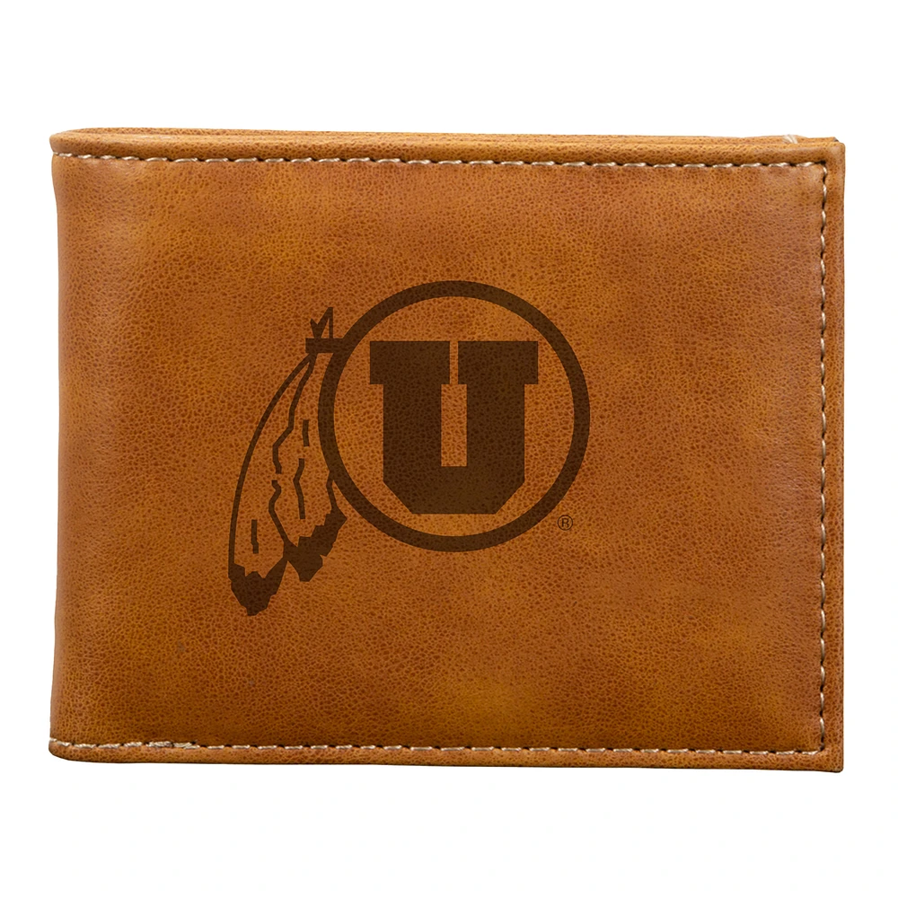 Brown Utah Utes Billfold Wallet