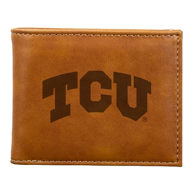 Brown TCU Horned Frogs Billfold Wallet