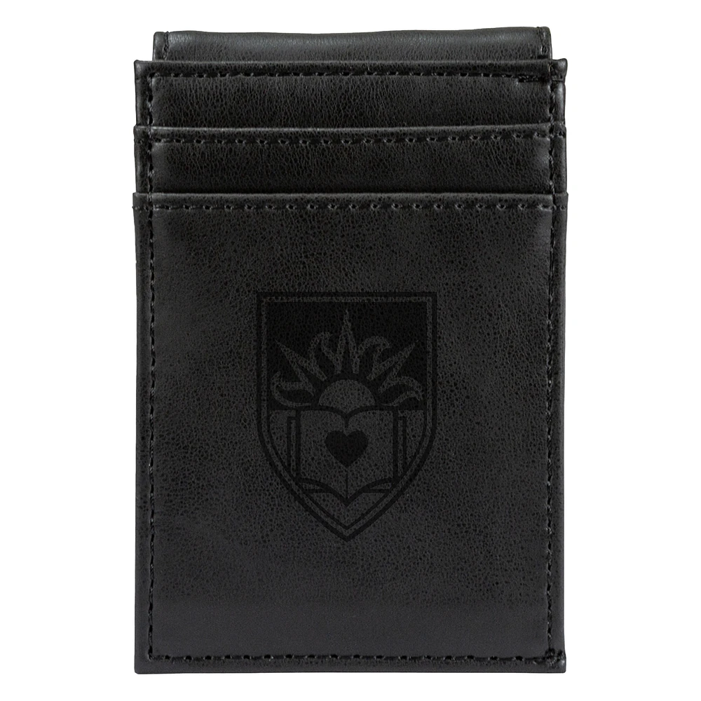 Black Lehigh Mountain Hawks Front Pocket Wallet
